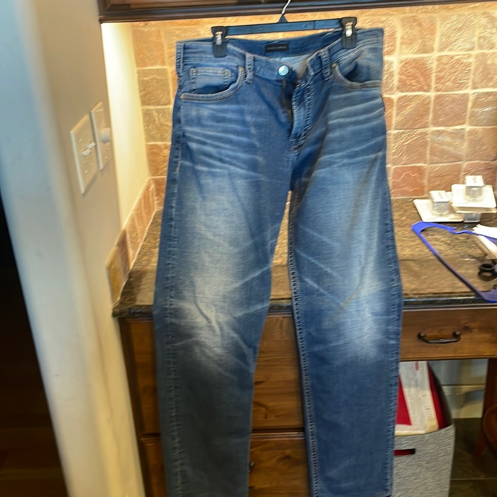 Silver Mens Jeans